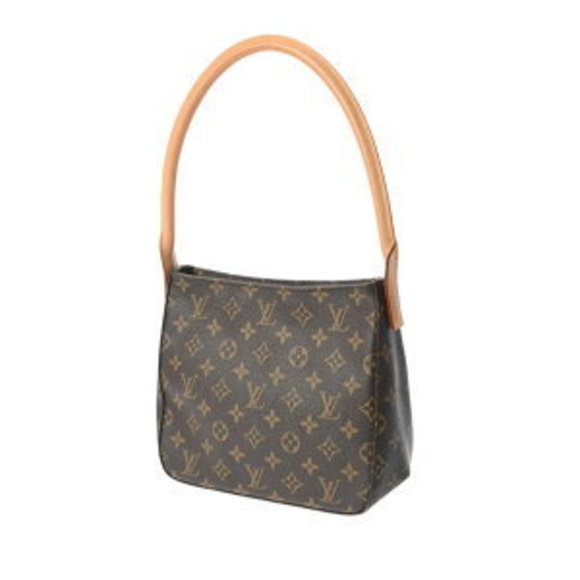 Louis Vuitton Monogram Shoulder Brown Canvas Bag Looping - Picture 1 of 9